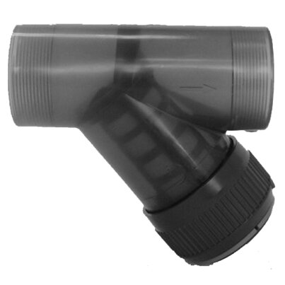<P>Schmutzfänger transparent, PVC-U, Gewindemuffe</P> <P>Schmutzfänger transparent, PVC-U, Gewindemuffe</P>
