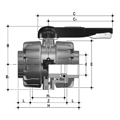 <P>2-Wege-Kugelhahn d75-110, VKD DualBlock, PVDF, Schweißmuffen, FKM</P> <P>2-Wege-Kugelhahn d75-110, VKD DualBlock, PVDF, Schweißmuffen, FKM</P>