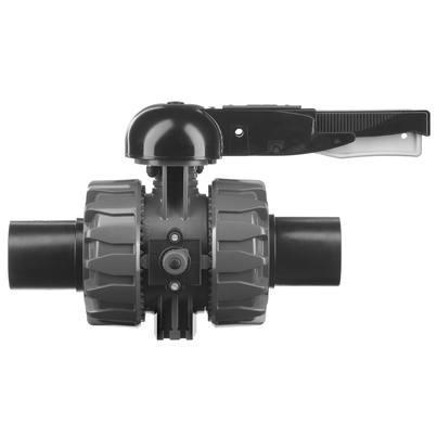 <P>2-Wege-Kugelhahn d 75 - 110, VKD DualBlock, PVC-U, PE100-LS-Stutzen</P> <P>2-Wege-Kugelhahn d 75 - 110, VKD DualBlock, PVC-U, PE100-LS-Stutzen</P>