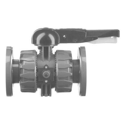 <P>2-Wege-Kugelhahn d 75 - 110, VKD DualBlock, PVC-C, Festflansch</P> <P>2-Wege-Kugelhahn d 75 - 110, VKD DualBlock, PVC-C, Festflansch</P>