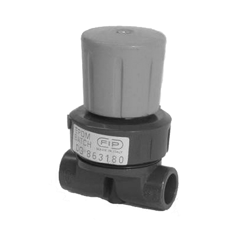 Membranventil, PVC-U, Gewindemuffe, EPDM