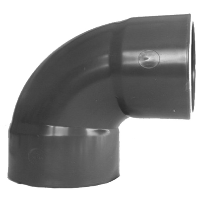 <P>Kurzbogen 90°, PVC-U, Klebemuffe</P>