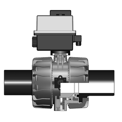<P>2/2-Wege-Kugelhahn VKD, PVC-U, d 20-d 110, PE LS Stutzen</P> <P>2/2-Wege-Kugelhahn VKD, PVC-U, d 20-d 110, PE LS Stutzen</P>