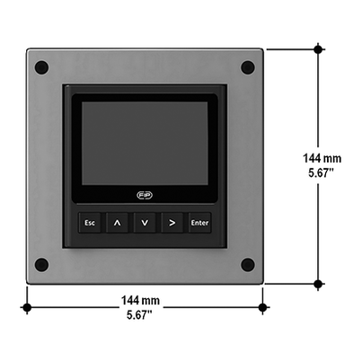 <P>Anzeigegerät und Transmitter, Wandmontage</P>