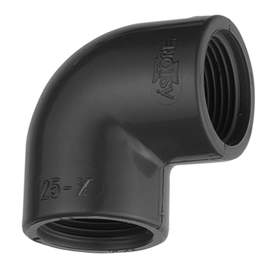 <P>Winkel 90°, PVC-U, Gewindemuffe</P>