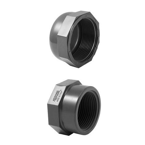 Endkappe, PVC-U, Gewindemuffe
