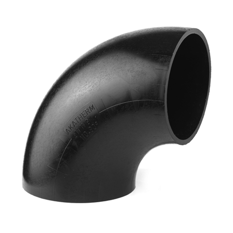Bogen 90°, PE-Abfluss, kurz