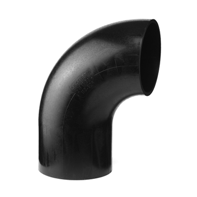 <P>Bogen 90°, PE-Abfluss, einseitig langer Schenkel </P>