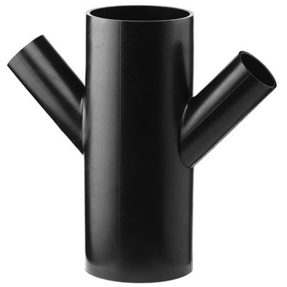 <P>Doppelabzweig 45°, PE-Abfluss</P> <P>Doppelabzweig 45°, PE-Abfluss</P>