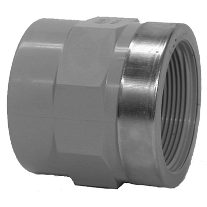 <P>Übergangsmuffe, PVC-C, metallringverstärkt</P> <P>Übergangsmuffe, PVC-C, metallringverstärkt</P>