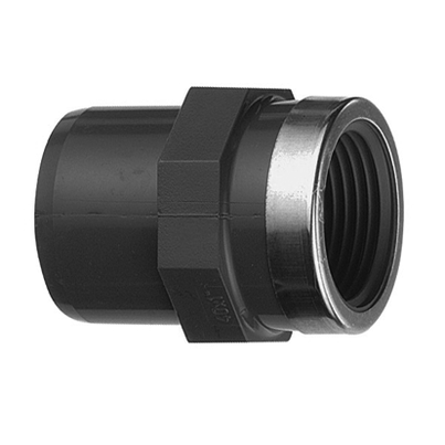 <P>Übergangsmuffennippel, PVC-U, metallringverstärkt</P>