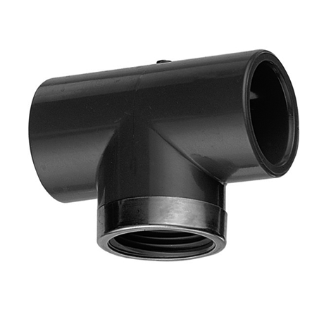 T-Stück 90°, PVC-U, metallringverstärkt