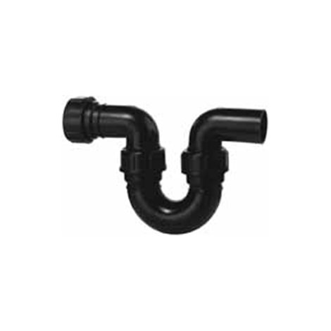 Siphon, PE-Abfluss, waagerecht