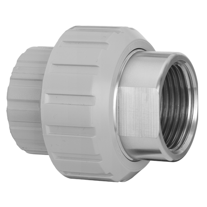 <P>Übergangsverschraubung, PVC-C auf Edelstahl mit zylindischem Rohrinnengewinde R </P>
