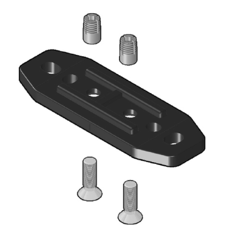 Distanzplatten-Kit , Wandmontage für Kugelhahn VKD