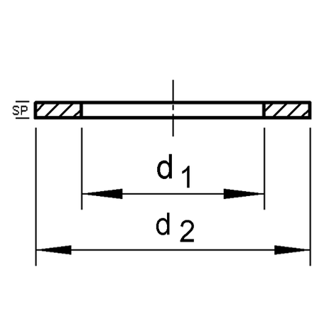 Flachdichtung, Behälteranschluss, EPDM