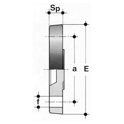 Blindflansch, PVC-U