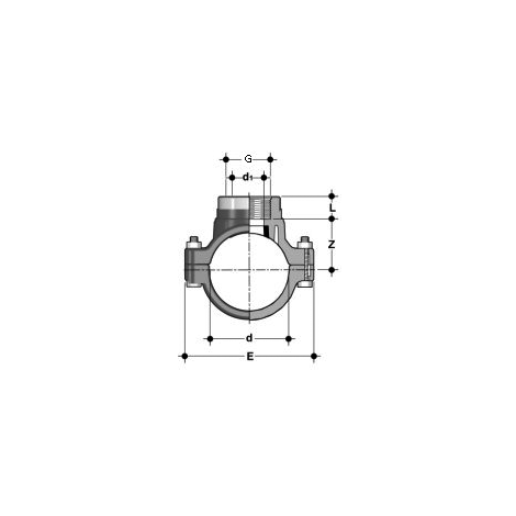 Anbohrschelle, PVC-U