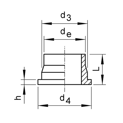 Einlegeteil, PE100, SDR 11, kurz