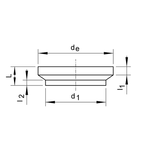 Reduktion, PE 100, SDR 33, kurz, zentrisch