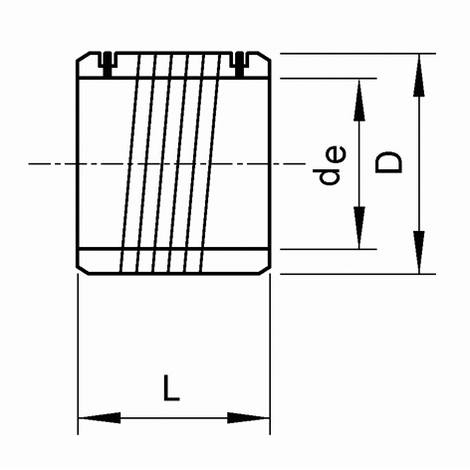 Elektroschweißmuffe, PP-R – Kombimuffe