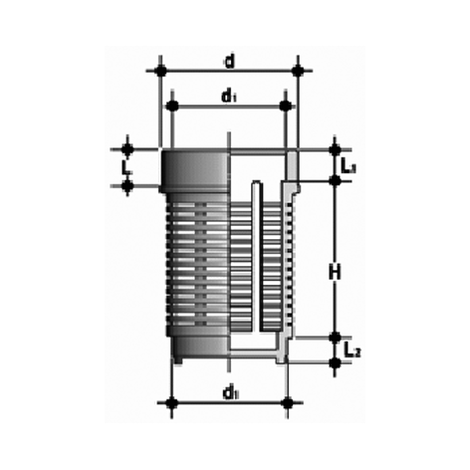 Saugkorb,  PVC-U, Klebeanschluss