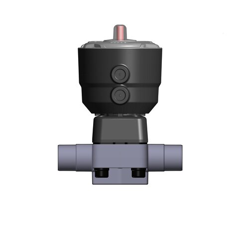 2/2-Wege-Membranventil DK/CP, PVDF, d 20 - d 75, Schweißstutzen Muffenschweißen, NC