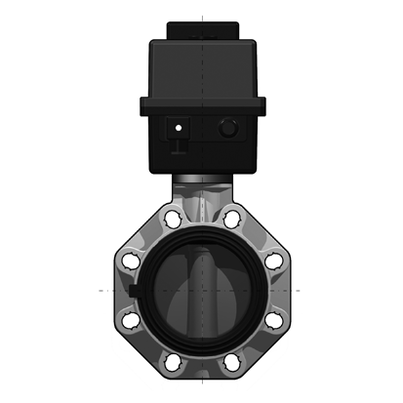 <P>2/2-Wege-Industrie-Absperrklappe FKOF/CE, PVDF, d 50-d 315</P>