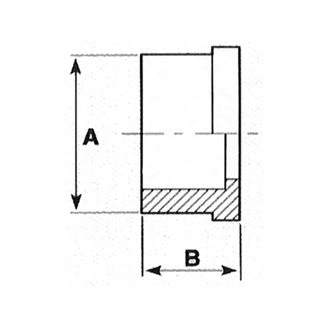 Einlegeteil, ABS, Klebemuffe