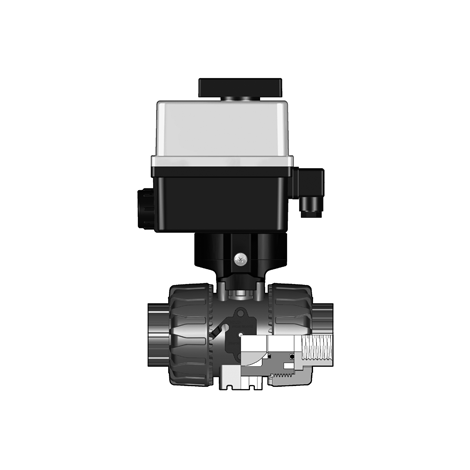 2/2-Wege-Kugelhahn VKD, PP, R 1/2" - R 2", Gewindemuffe