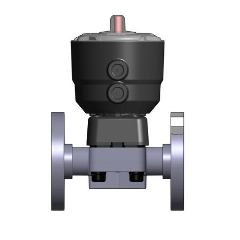 2/2-Wege-Membranventil DK/CP, PVDF, d 20 - d 75, Festflansch, DA