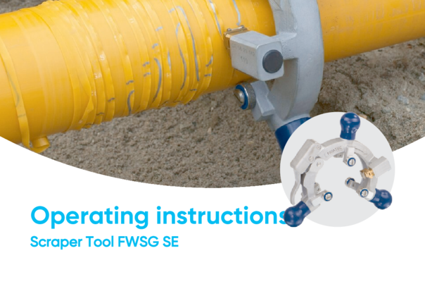 Compact scraper tool for pipe ends and saddle surfaces d 63 - d 315