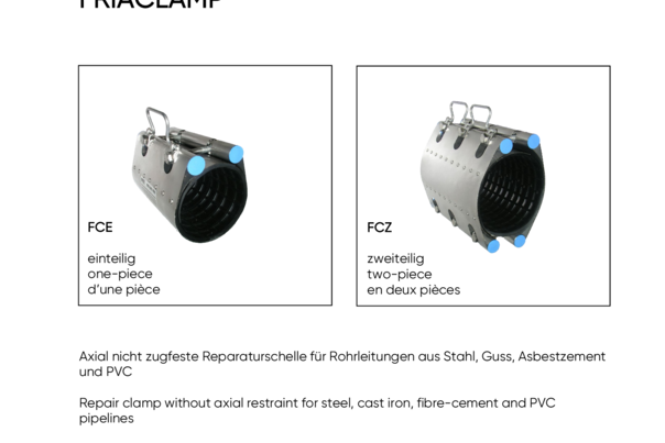 FRIACLAMP Edelstahlreparaturschelle