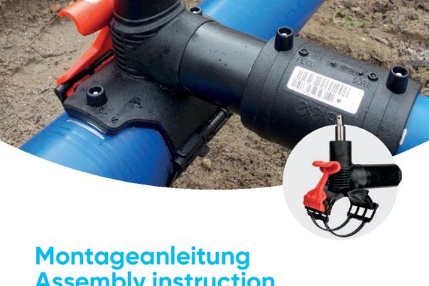 Druckanbohrventile mit extra langem Abgangsstutzen und Schnellspannhebel RED SNAP