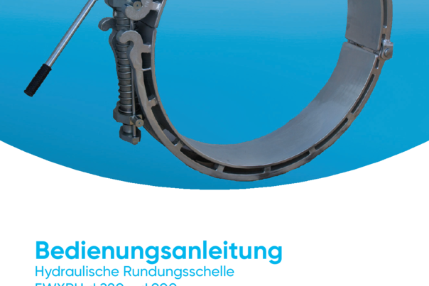 Hydraulische Rundungsschelle für Rohre d 280 - d 900