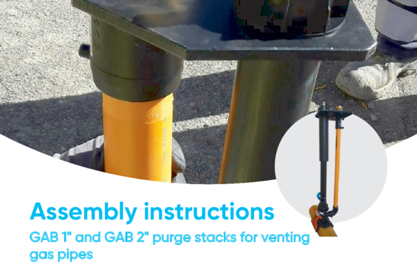 Purge stack for venting gas pipes
