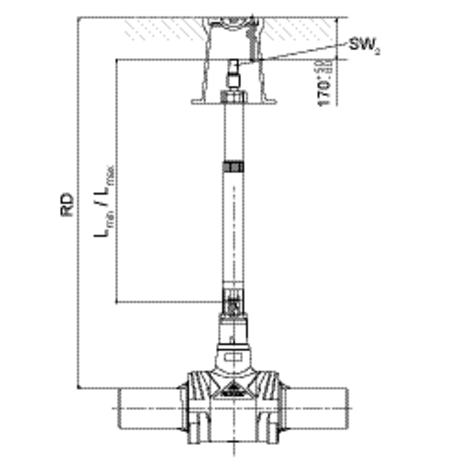 Installation kit for FRIALOC PE shut-off valves