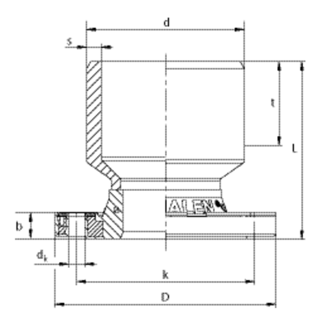 Full faced reduced spigot flange