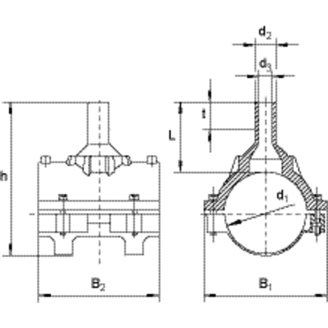 Saddle with spigot, SDR 11