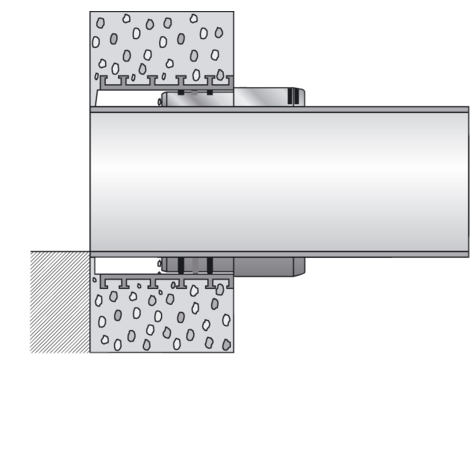 Shaft lining adapter for sewage inspection chambers  L = 250 mm