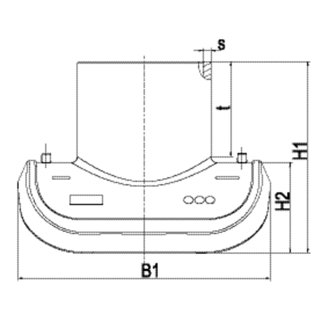 Vacuum-loading sewage saddle