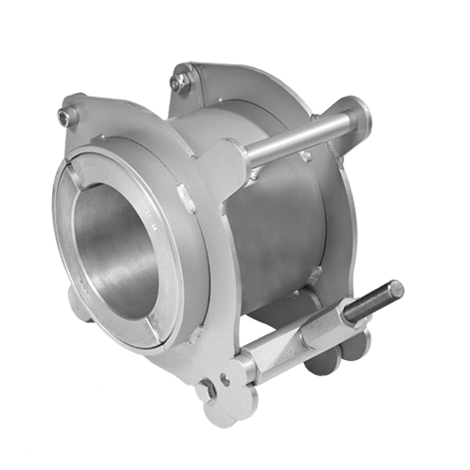Re-rounding clamps for reinstating round cross section of squeezed-off pipes d 63 - d 180 Re-rounding clamps for reinstating round cross section of squeezed-off pipes d 63 - d 180