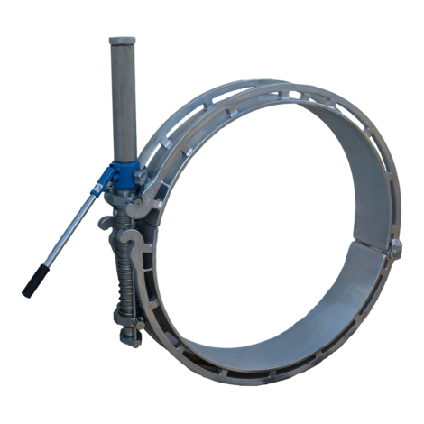 Hydraulische Rundungsschelle für Rohre d 280 - d 900 Hydraulische Rundungsschelle für Rohre d 280 - d 900