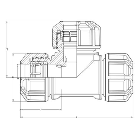T-Stück, egal