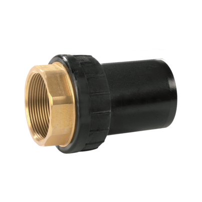 <P>Universal transition adaptor HD-PE/brass with female thread</P>