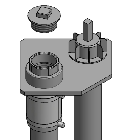 Purge stack for venting gas pipes