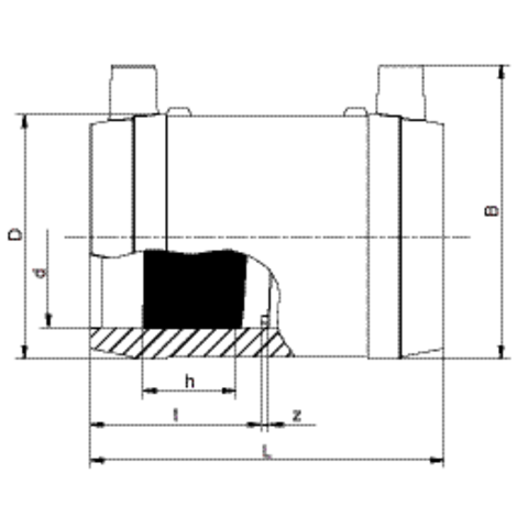 Coupler with easily removable inner stop, SDR 11