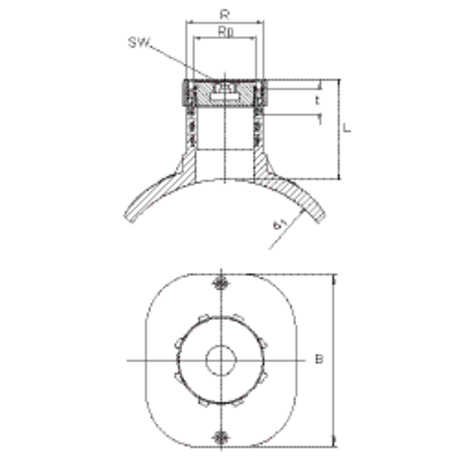 Balloon shut off saddle top-loading