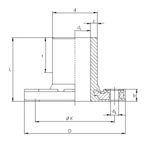 Full faced flange (spigot fitting)