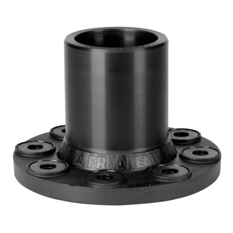 Full faced flange (spigot fitting)